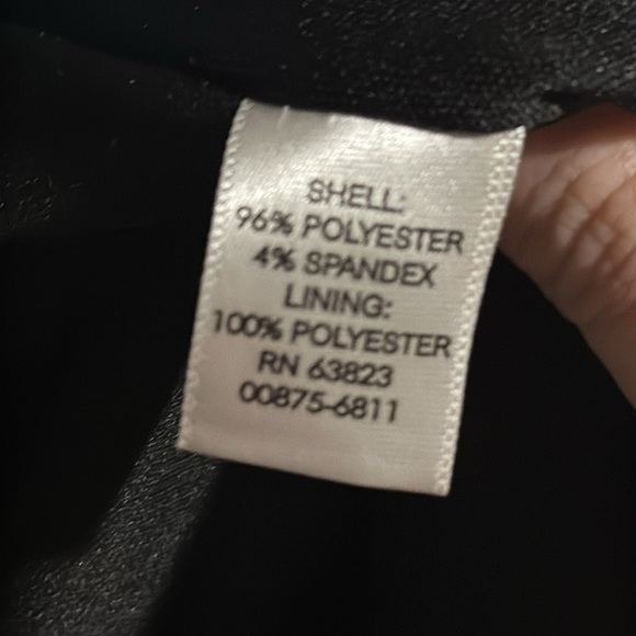 black & white Christopher & Banks sleevelesss sheath midi dress size medium - Picture 5 of 5